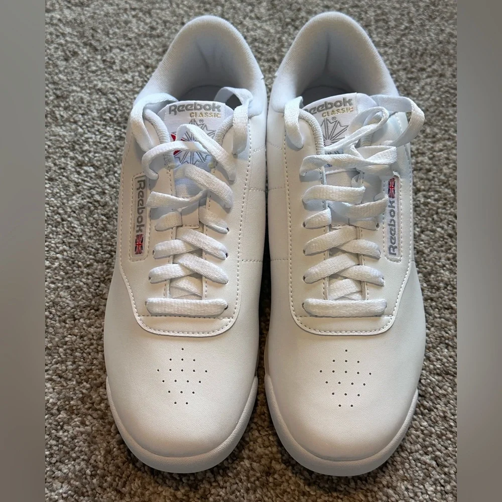 Reebok Princess Womens Sneaker White Leather - Picture 5 of 11